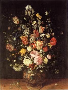 unknow artist Floral, beautiful classical still life of flowers.043